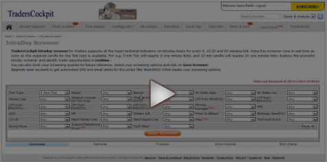 RealTime Technical Screener Demo